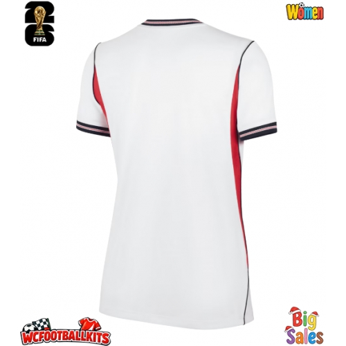 England Replica Home Stadium Shirt for Women World Cup 2026 Short Sleeve